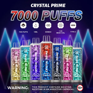 Crystal Prime 7000 Disposable Vape Bar  - Any 2 for £22