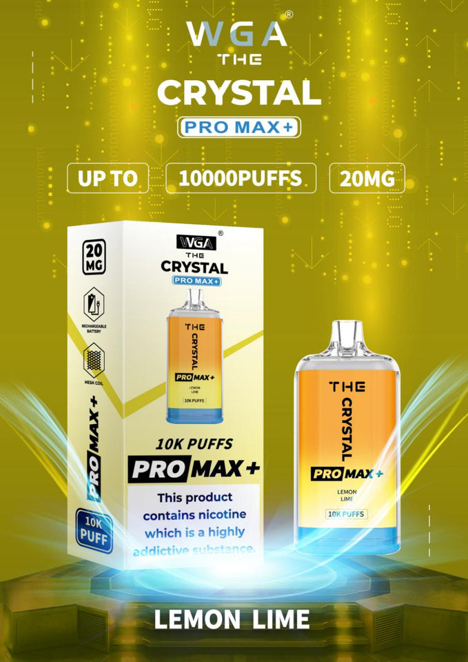 Crystal Pro Max PLUS by WGA 10000 Disposable Vape Box  - Any 2 for £24