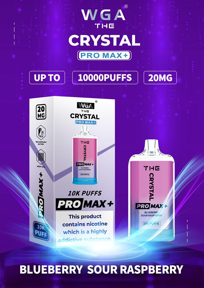 Crystal Pro Max PLUS by WGA 10000 Disposable Vape Box  - Any 2 for £24
