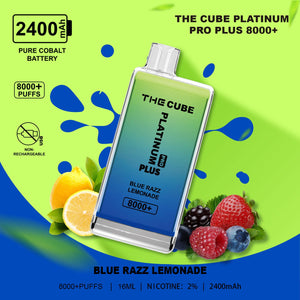The Crystal Cube Platinum Pro Plus 8000+ Disposable Vape(non-recharcheable) - Any 2 For £22