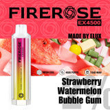 Elux FireRose EX4500 Puffs Disposable Vape Device - Any 3 for £27