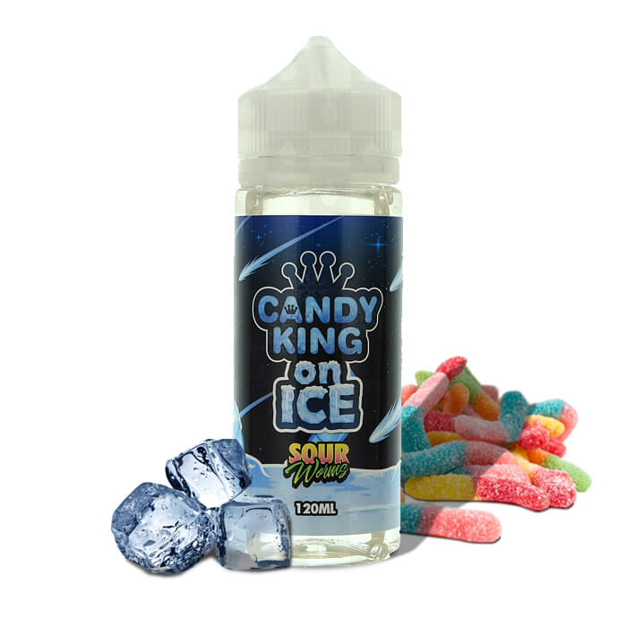 Candy King Sour Worms On Ice 120ml