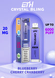 Crystal Bling 6000 Disposable Vape By Eth  - Any 2 for £22