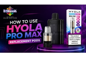 Showcasing the Hyola Pro Max Replacement Pods, highlighting their sleek design and compatibility for a seamless vaping experience.