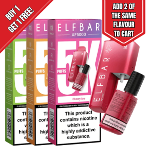 ELFBAR AF5000 Prefilled Kit - 5000 Puffs | Buy 1 Get 1 Free - Limited time offer