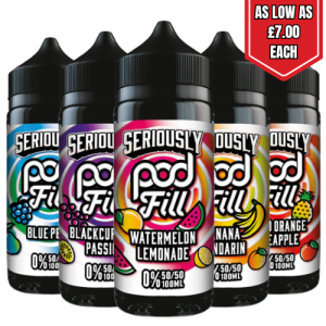 Doozy Seriously Pod Fill 100ml E-Liquid - Ideal for Pod Systems