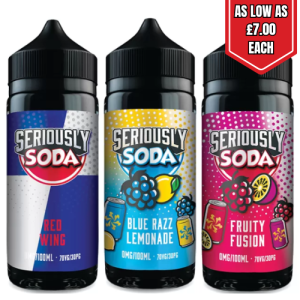 DOOZY SERIOUSLY SODA 100ML E-LIQUID: Refreshing Soda Flavours for Vaping