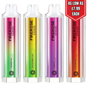 Elux FireRose EX4500 Disposable Vape - 4500 Puffs of Premium Flavour