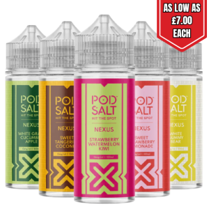 POD SALT NEXUS 100ML Shortfill E-Liquid: Bold Flavours for Vaping Perfection