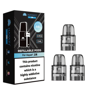 HAYATI X4 REFILLABLE REPLACEMENT PODS (3 PACK)