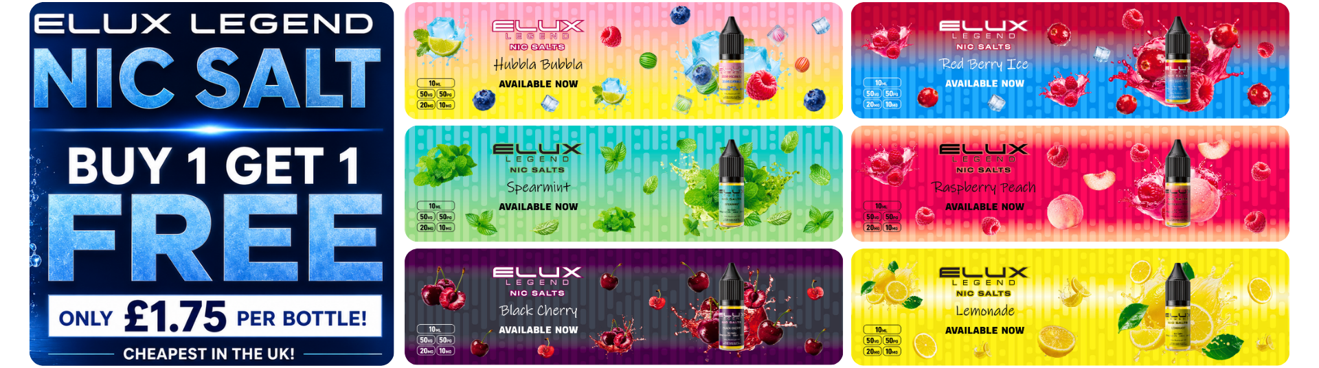 Discover 6 New Flavours of Elux Legend Nic Salts for Smooth Vaping