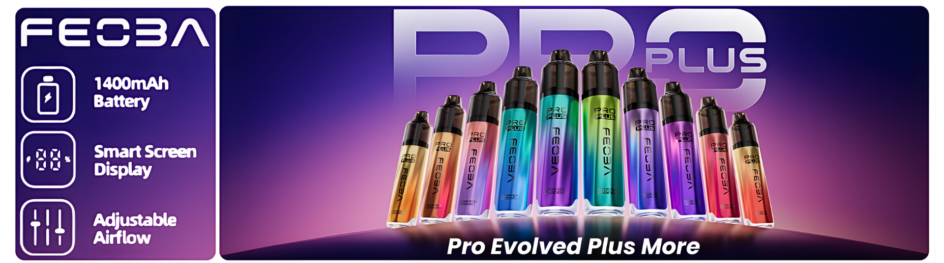 Feoba Pro Plus 10k refills are designed for the Feoba Pro Plus 10k big puff vape.