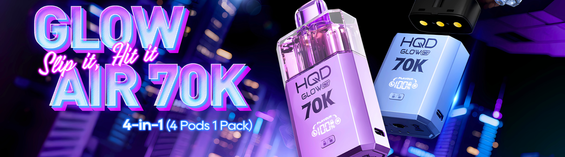 HQD Glow Air 35K Prefilled Pods | Any 2 for £11