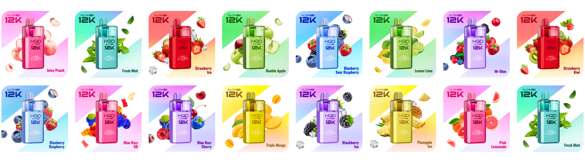 HQD Glow Pro Flavours