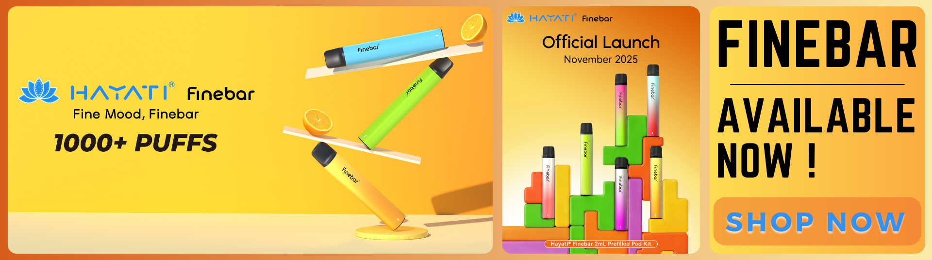 Hayati Finebar 1000 Puffs Prefilled Pod Kit - Affordable Vape Solution