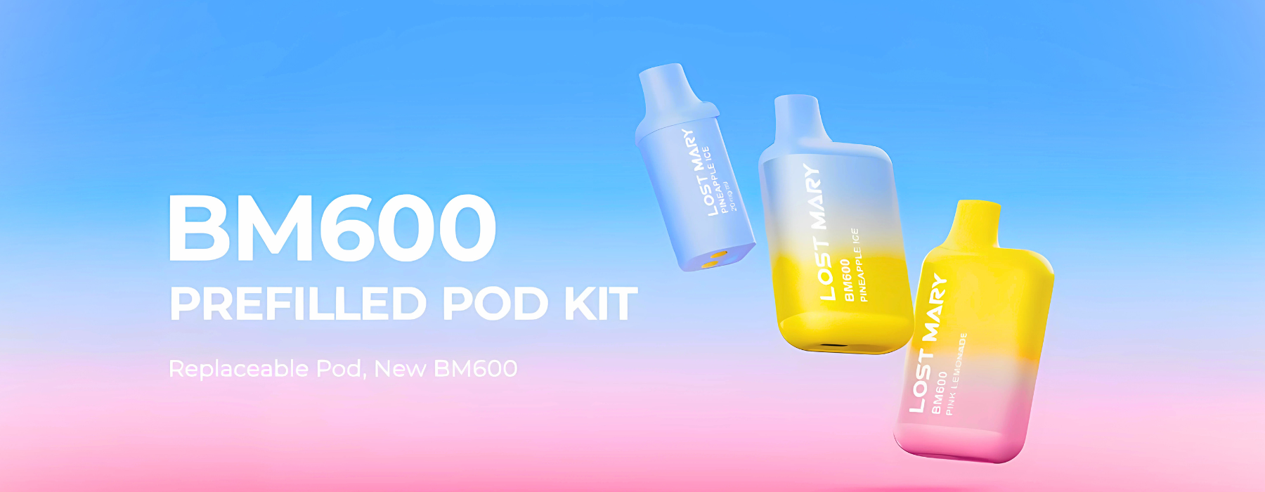 Lost Mary BM600 Features: 600 Puffs, 20mg Nic Salt, Rechargeable