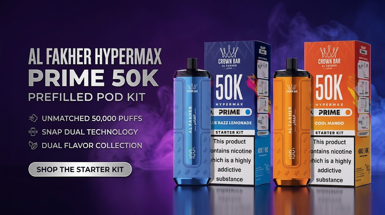 Al Fakher Hypermax Prime 50K Kit - 50,000 Big Puff Vape