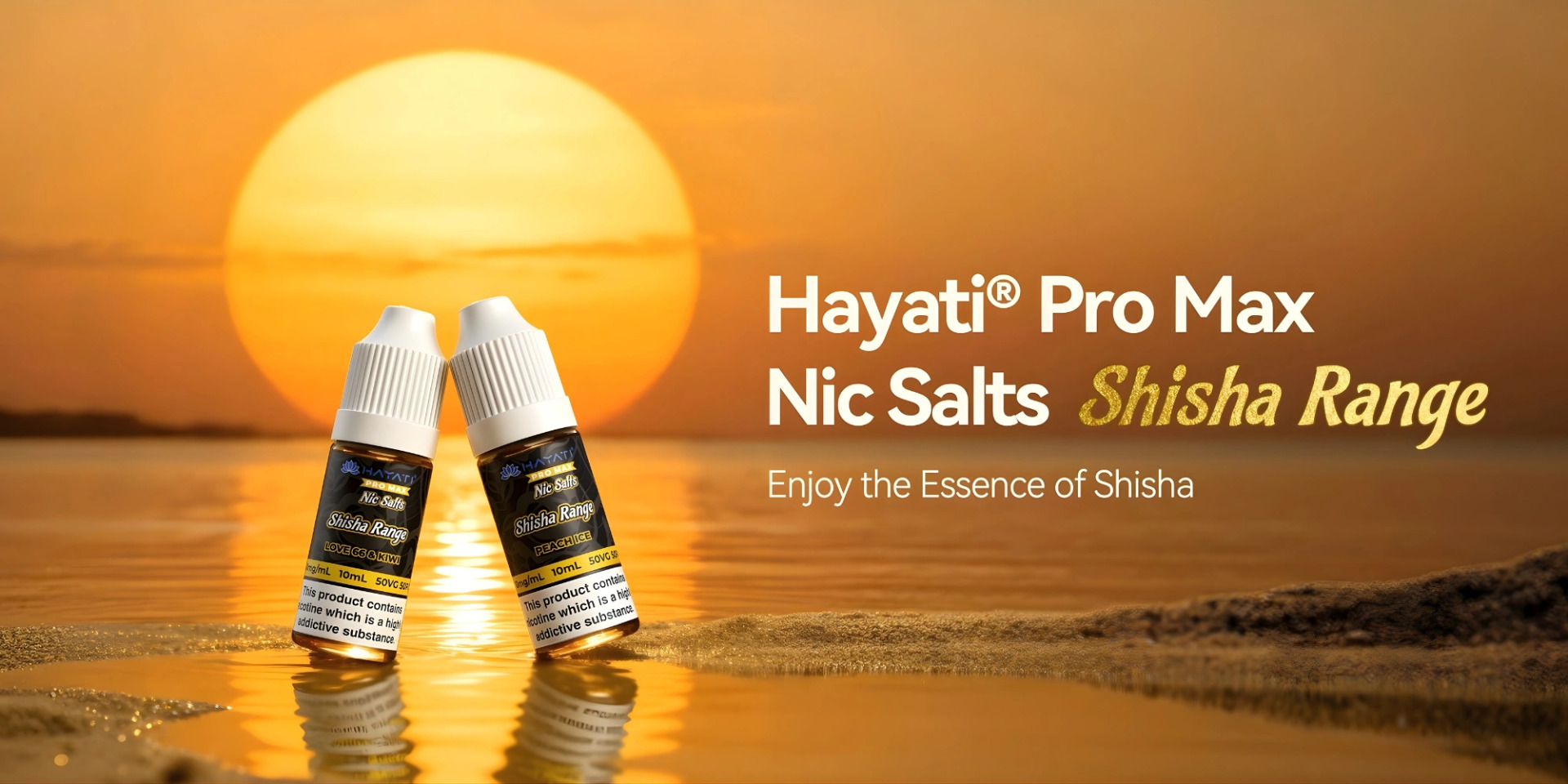 Hayati Pro Max Nic Salt Shisha Range - 10ml Bottles, 10mg/20mg Strengths, 50/50 VG/PG Ratio, Authentic Shisha Flavours for MTL Vaping