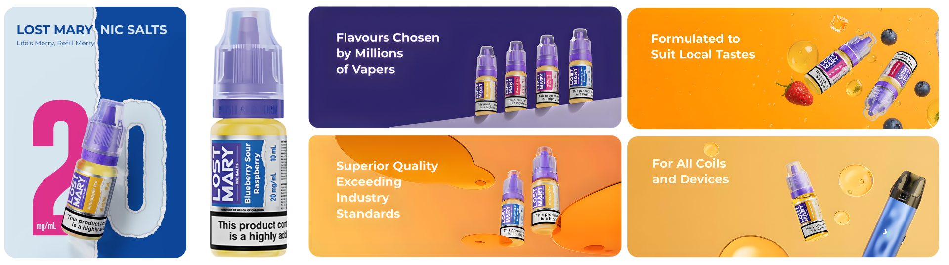 Buy 1 Get 1 FREE deal on all Lost Mary Nic Salts