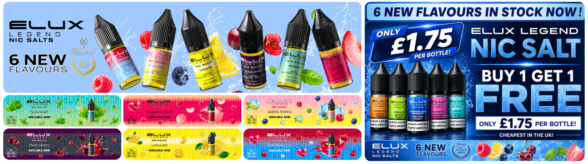 Shop Elux Legend Nic Salts BOGOF at E-Sheesh UK