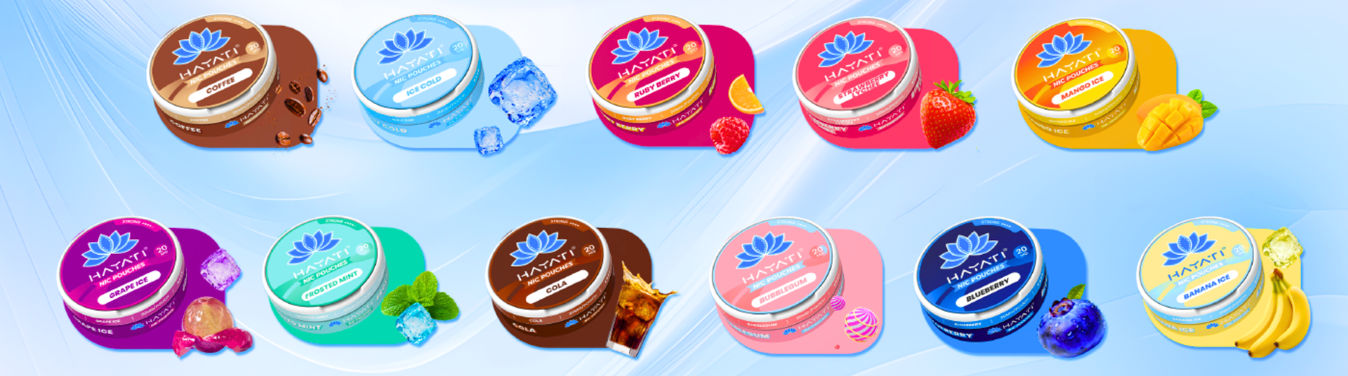 Hayati Nicotine Pouches — range of enticing flavours, discreet, portable, and ideal for satisfying nicotine cravings anytime, UK‑made, fast delivery | E‑Sheesh UK
